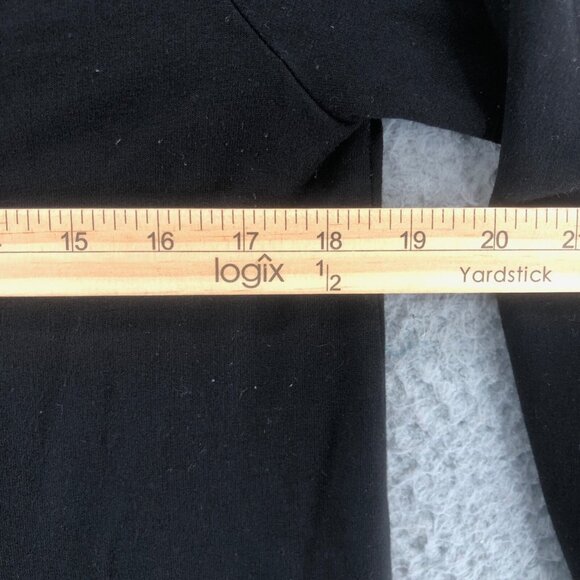 Chicos Top Womens 0 US 4/6 Black Zynergy Wide Cowl Neck Tunic High Low Stretch - Picture 7 of 9